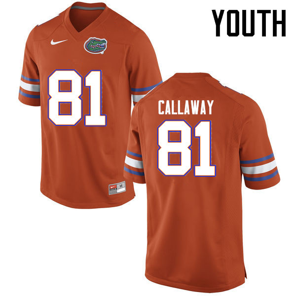 Youth Florida Gators #81 Antonio Callaway College Football Jerseys Sale-Orange